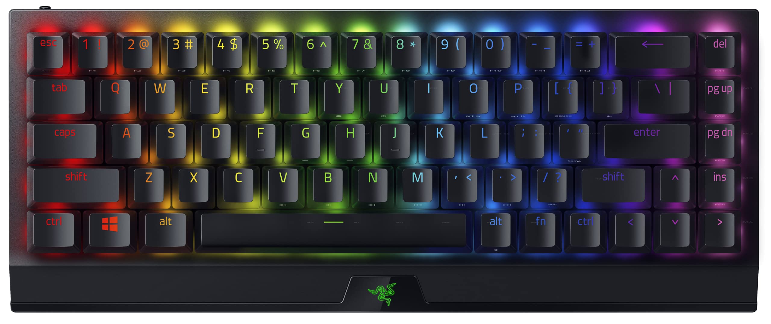 

Razer BlackWidow V3 Mini Wireless Gaming HyperSpeed Green Up to 200 Hours of Battery Mechanical Green Chroma ABS English US Layout Japanese Retailer чорний