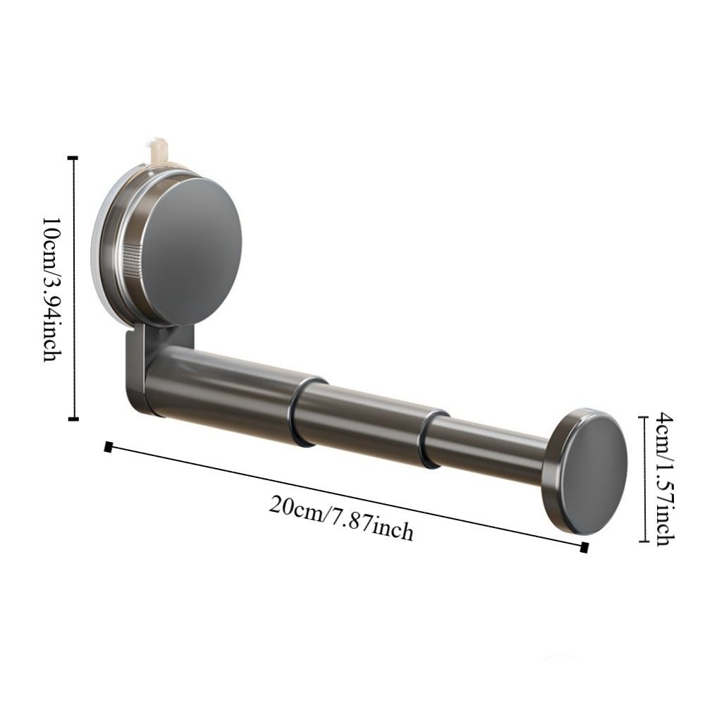 2 PCS Space-Saving Storage Rack Suction Cup Storage Organizer Durable Clothes Hanger  Kitchen