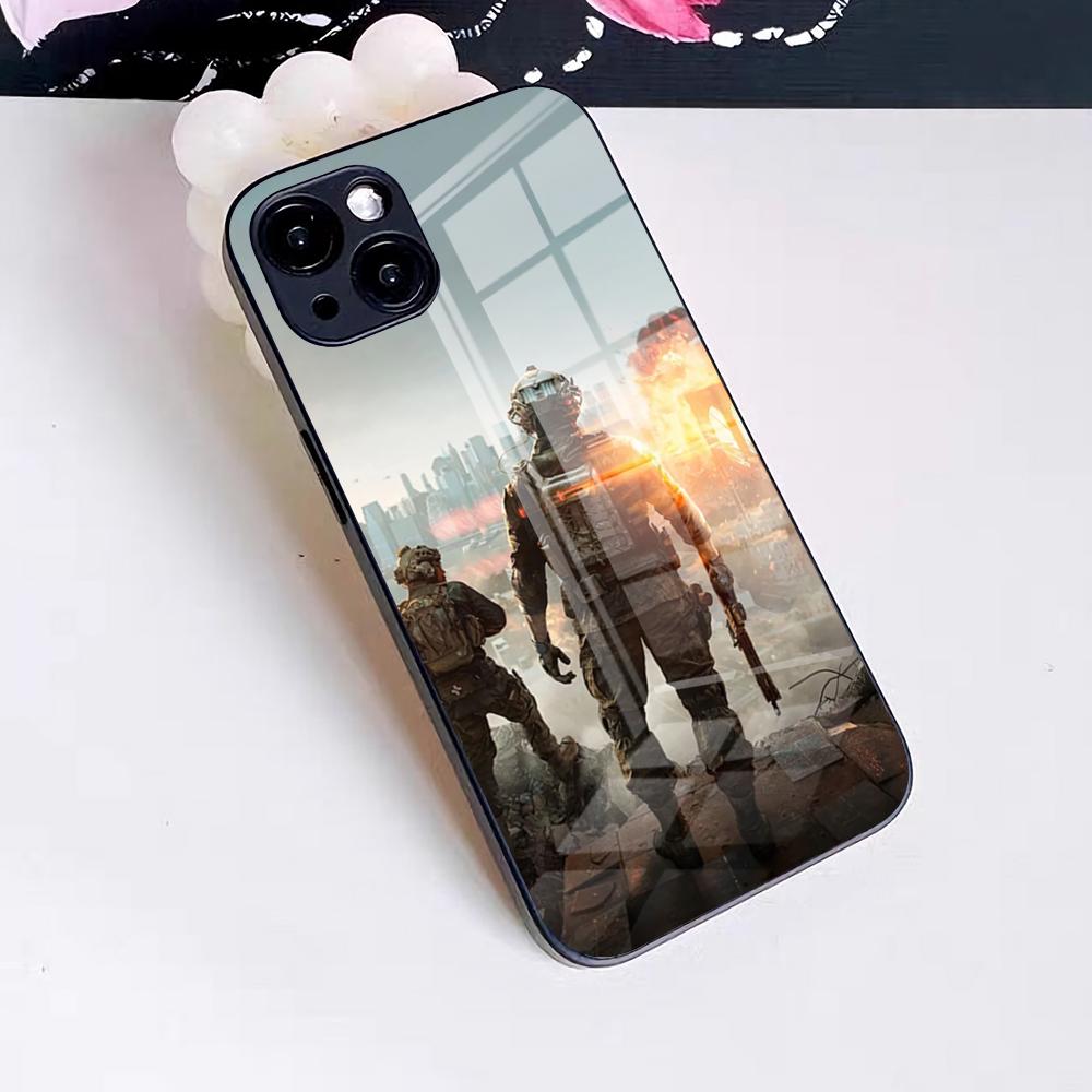 Game Battlefield 6 Phone Case For IPhone 17 Pro Max 16 15 14 Pro Max 13 11 X Xs Xr 8 7Plus Glass Cover