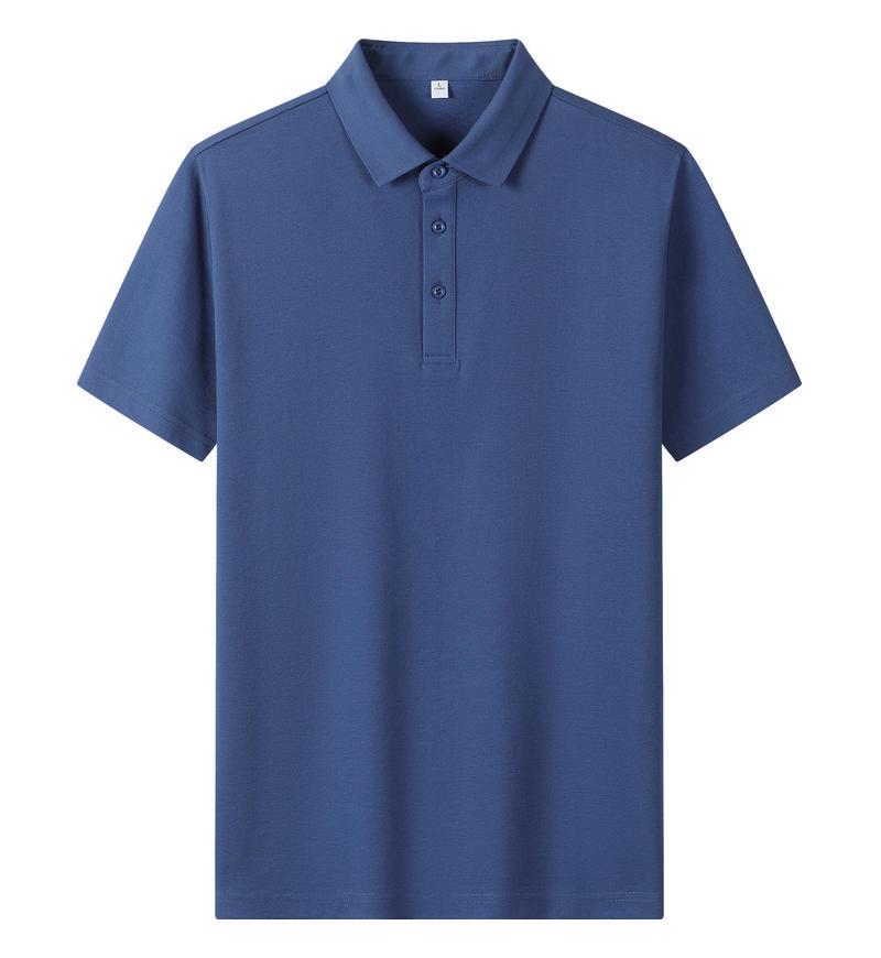 Solona Ice Silk Collared Polo T-Shirt for Office and Group Wear, Short Sleeve with Logo Print.