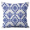 Nordic Style Blue and White Geometric High-end Pattern Pillow Cover Simple and Fashionable Home Sofa Cushion Cover Pillow Cover