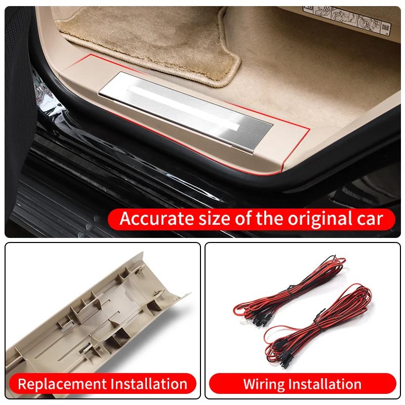 For 2021-2025 Toyota Land Cruiser 300 LED Door Sill Panel Replacement Part Lc300 Interior Modification Accessories Welcome Pedal