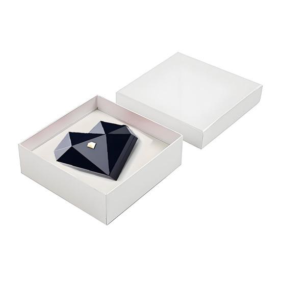 Heart Shaped Ring Gift Box with Soft Flannel Lining Polished Texture Automatic Opening Artistic Engagement Box Romantic Jewelry Storage Box