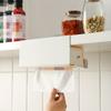 1pcs Kitchen Tissue Holder No Punching Iron Paper Holder Household Napkin Hanger Cabinet Drawer Wall Mounted