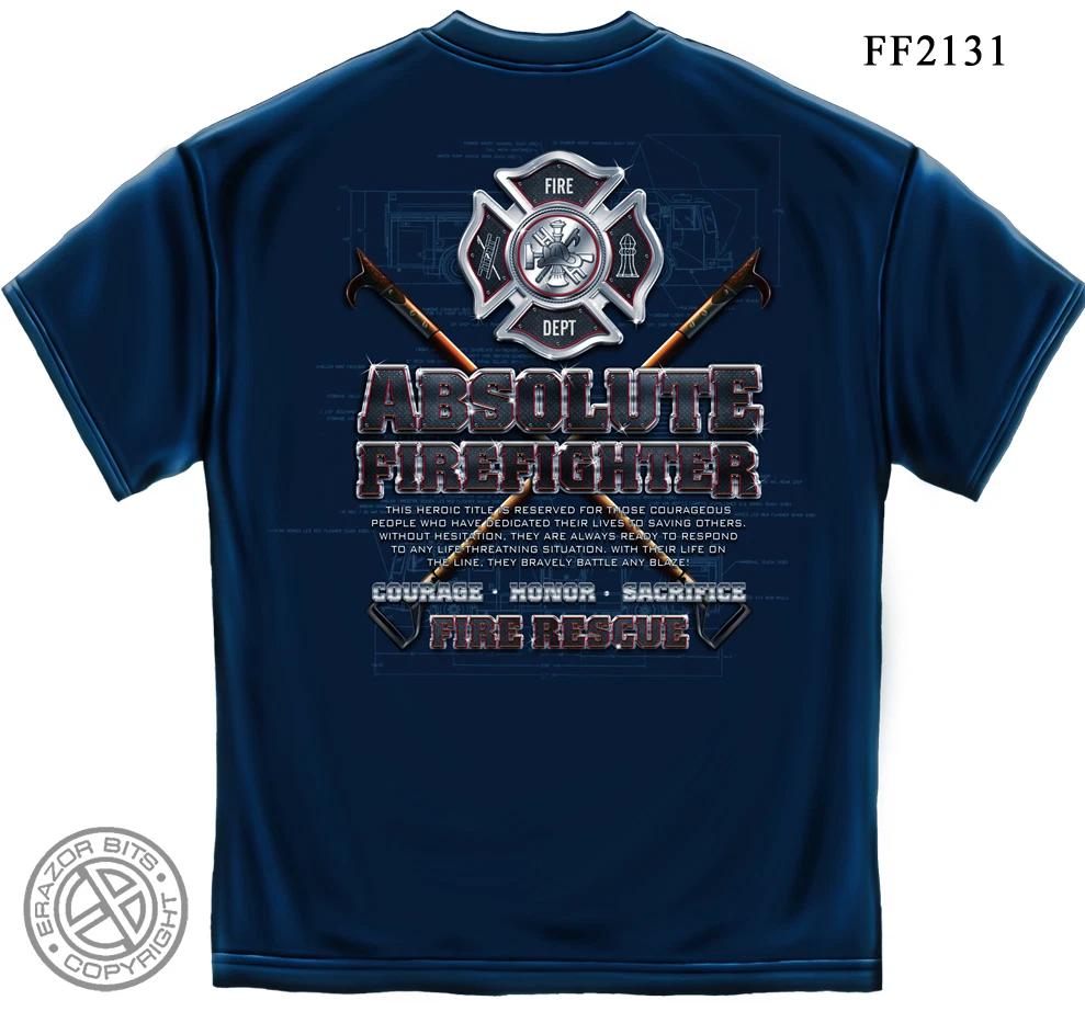 ABSOLUTE FIREFIGHTER BLUE T-Shirt S