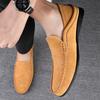 Fashion Hot Selling Breathable Flat Bottomed Loafers Shoes Men's Business Casual Shoes Anti Slip Soft Soled Men's Outdoor Driving Shoes