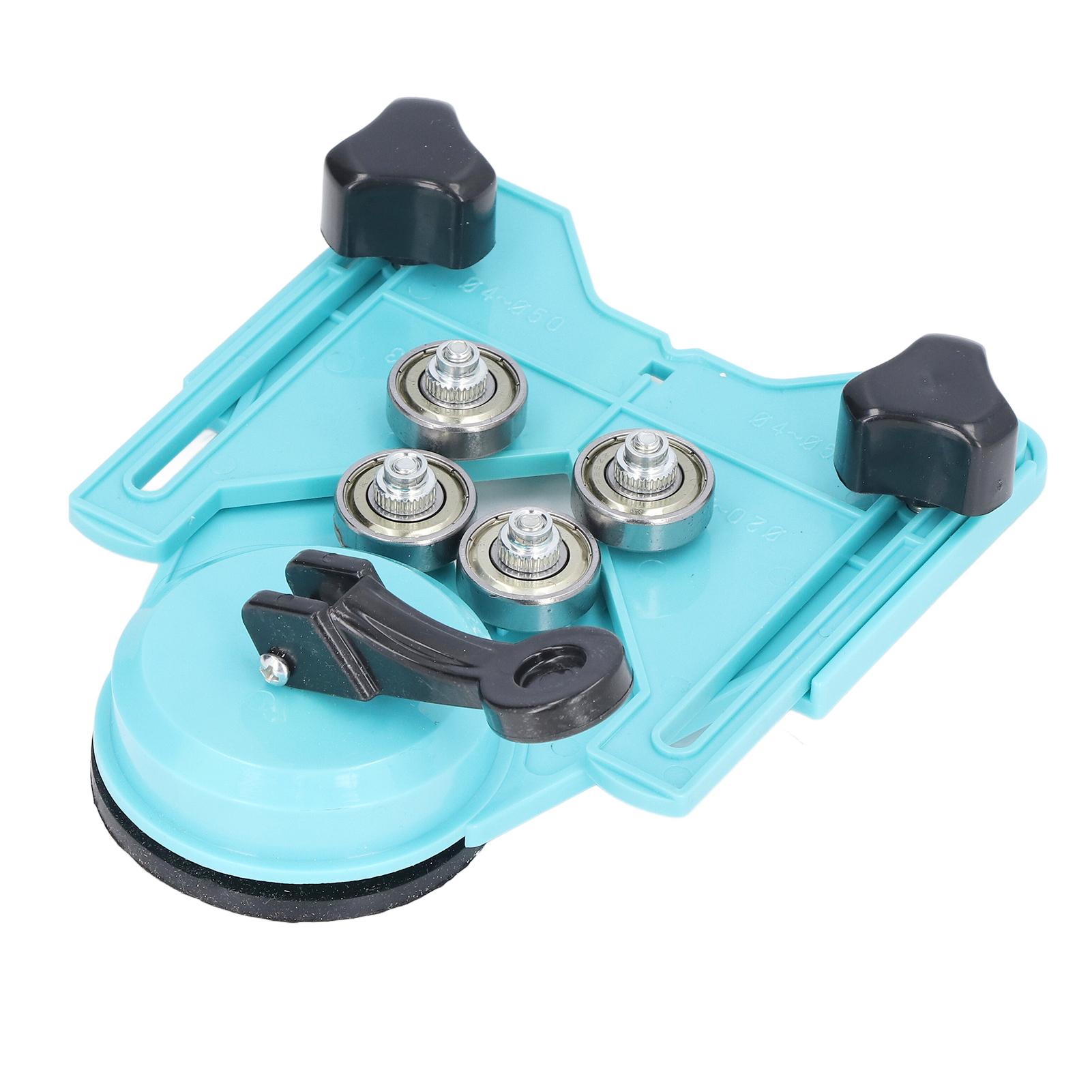 

Tile Hole Drill Locator Industrial Grade 4‑83mm Adjustable Hole Saw Guide Jig with Large Sucker for Glass