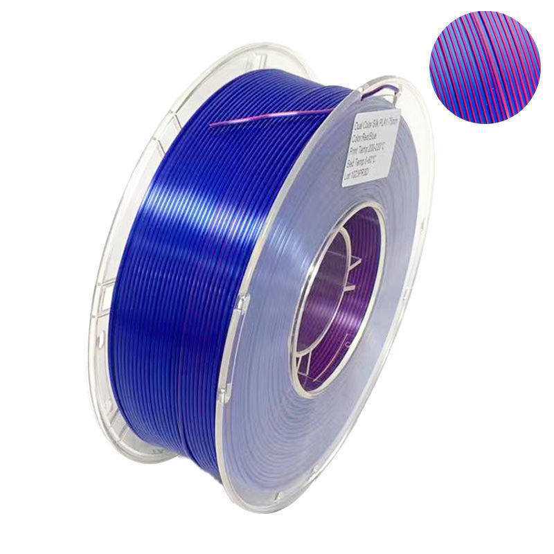 PLA Silk Dual-Color Tri-Color 1.75mm Filament for FDM 3D Printers