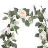 Artificial Camellias Flowers Vines Hanging Greenery Wall Flower for Christmas Ceremony