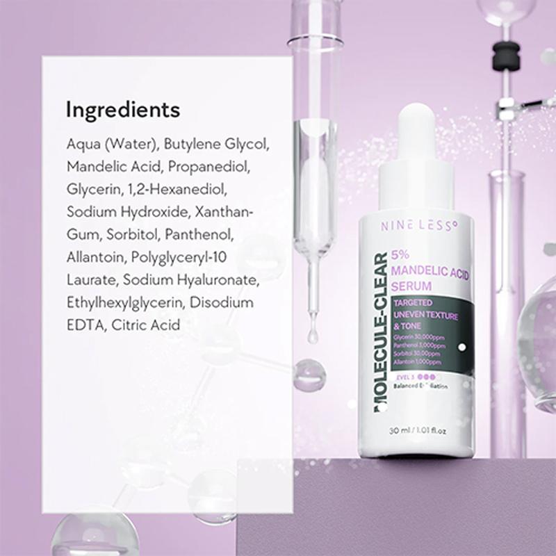 [NINE LESS] Molecule-Clear 5% Mandelic Acid Serum 30ml