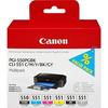 Canon PGI-550/CLI-551 Ink Cartridges - 6 Pack - Multicolor
