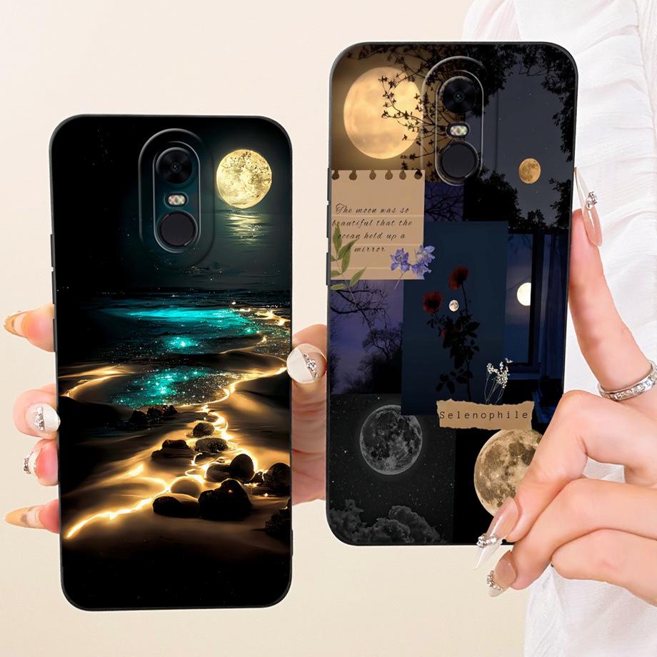 New Fashion Painting Phone Case For Xiaomi Redmi 5 Plus Redmi5 5+ 5Plus Funda Soft Matte Silicone Bow Pattern Cartoon Cat Covers