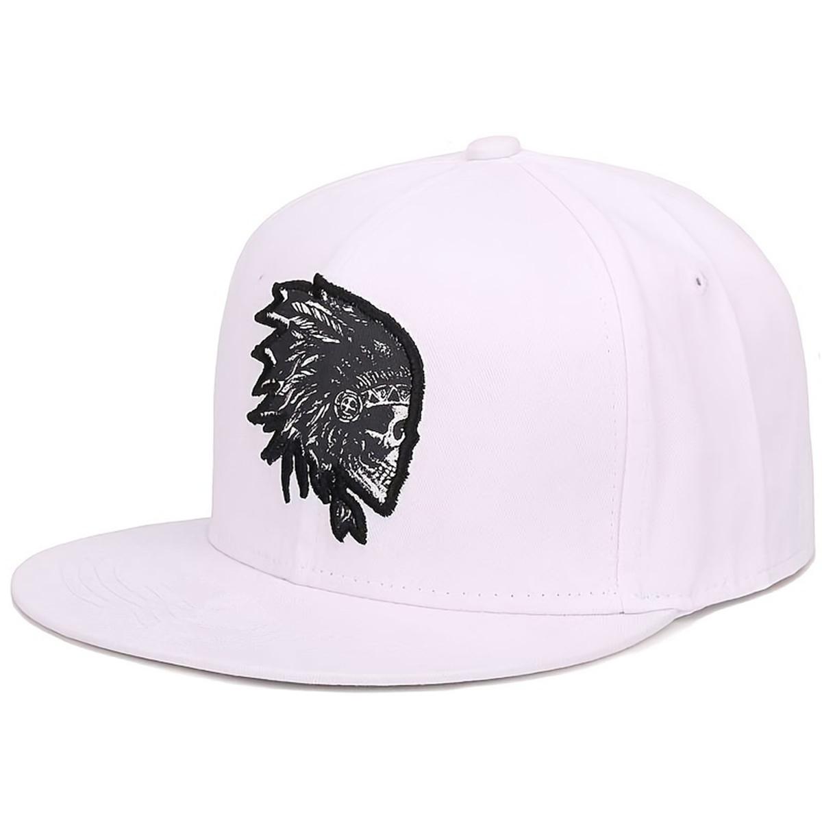 

Модная бейсболка с вышивкой Кепка Snapback в стиле хип-хоп Кепка с плоским верхом Кепки спортивные Кепки унисекс Кепка белый