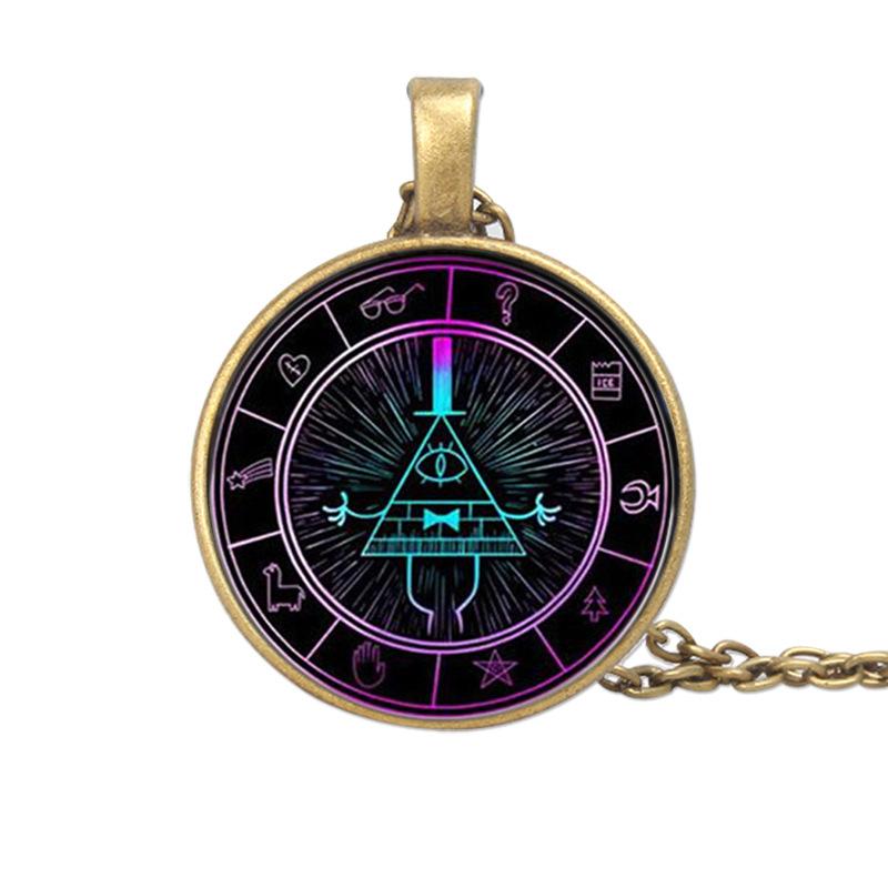

Triangle Devil Pendant Necklace Gifts Jewelry Accessory бронзовий