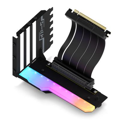 Shield Series New RGB Vertical GPU Bracket Vertical Graphics Card Holder ARGB 5V 3 Pin LED Light Sync Compatible with PCIe EZDIY-FAB PCIe4.0 4.0