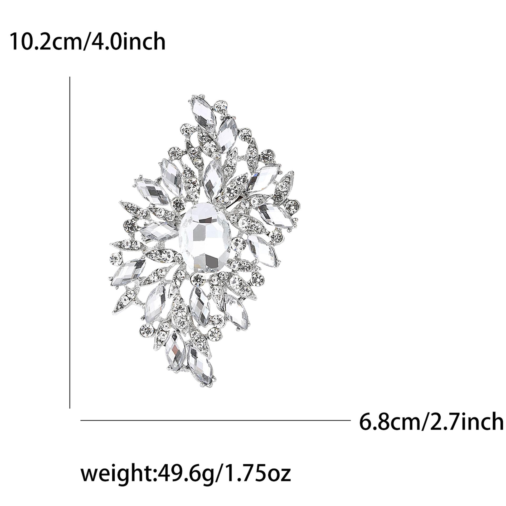 

Европейско-американская брошь из сплава со стразами: Элегантная, универсальная брошь для женской одежды и аксессуаров.