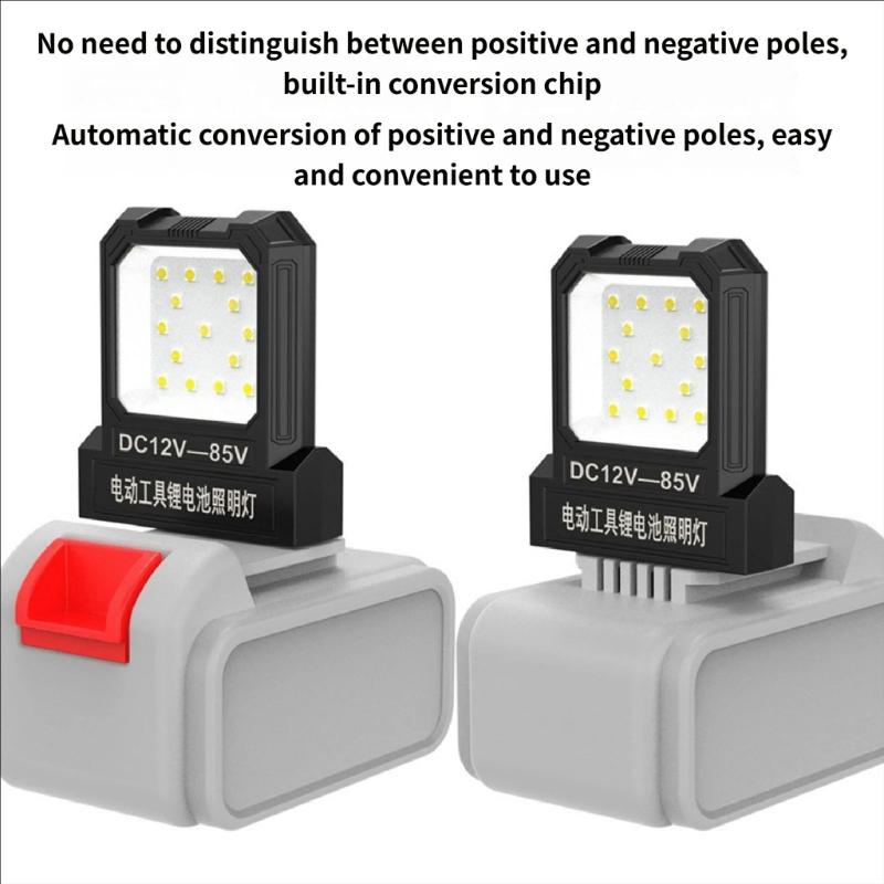 High Brightness 550LM LED Work Light for 12-72V Lithium Batteries Pocket Size Flashlights Jobsites Light
