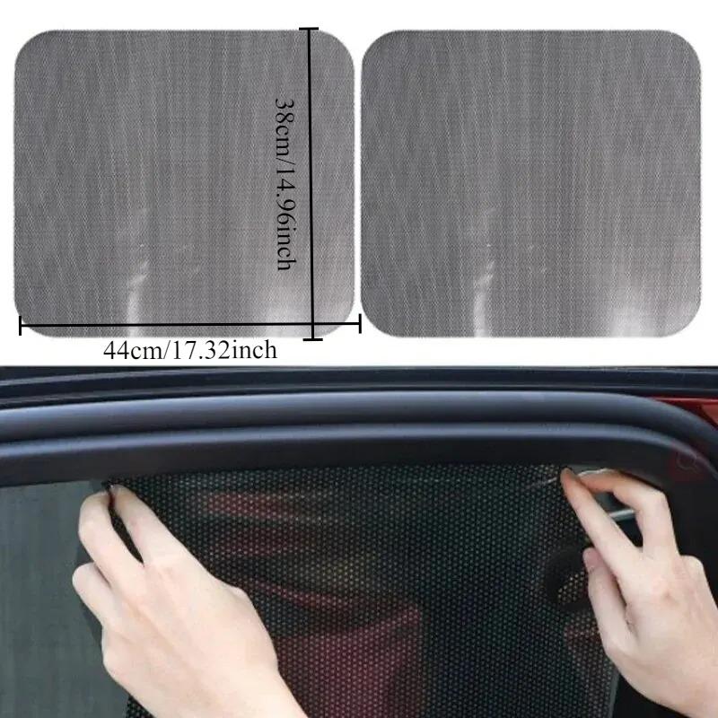 1pair Durable Car Sunroof Film Sunshade Sun Insulation Curtain UV PVC Electrostatic Stickers Car Decoration Accessories