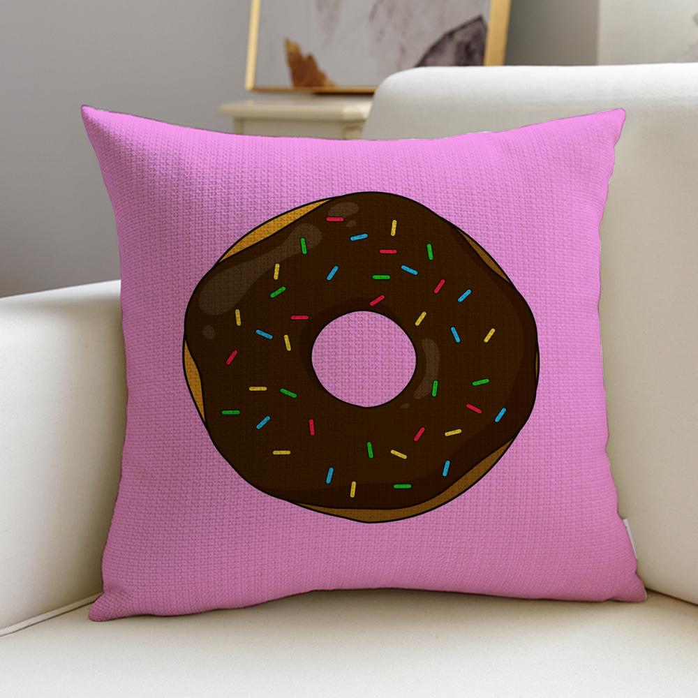 Sugary ddonutS Cushion Cover Pcs Linen Throw Pillow Covers X X Modern Home Decor
