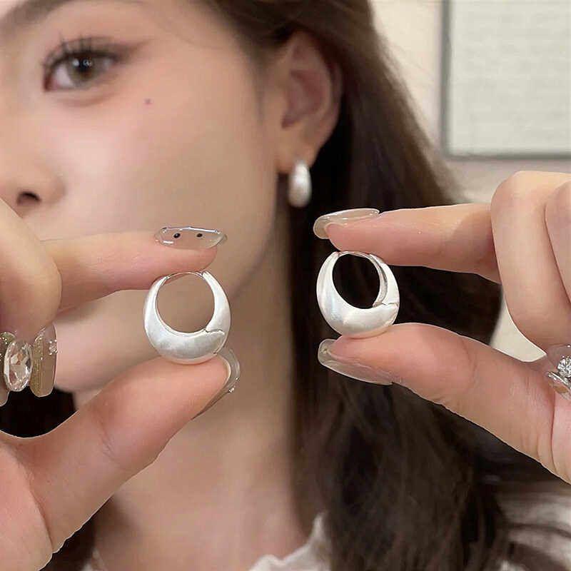 INS Copper Fashion Fancy Water Drop Female Silver Earrings Silver Earrings