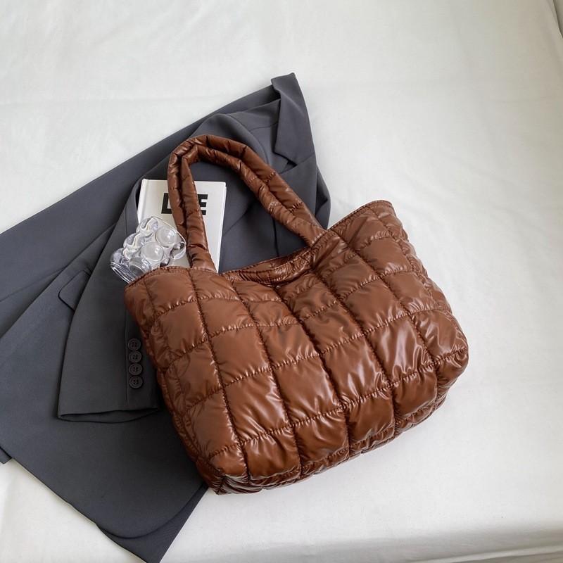 Fashionable Simple Large Capacity Tote Bag For Women Stylish Commuter Shoulder Bag коричневый