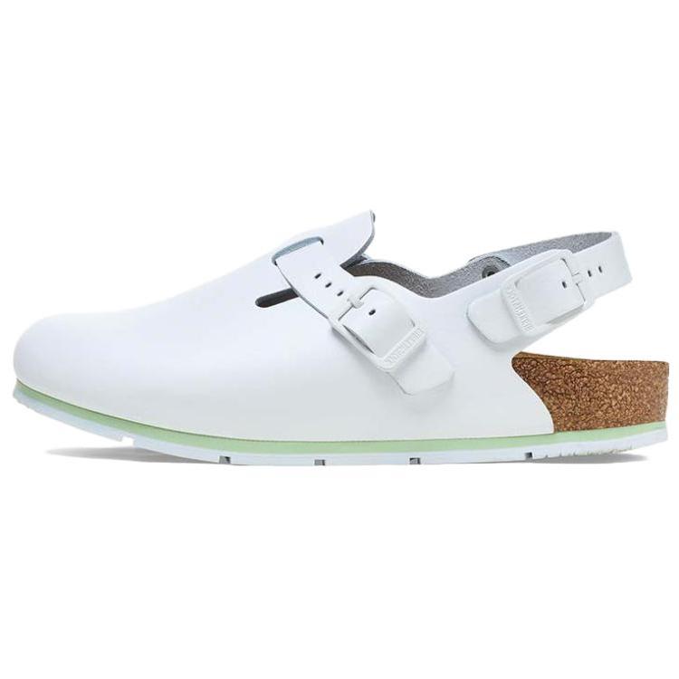 Birkenstock Slip Resistant Closed Toe Slippers Unisex White 1026186 35