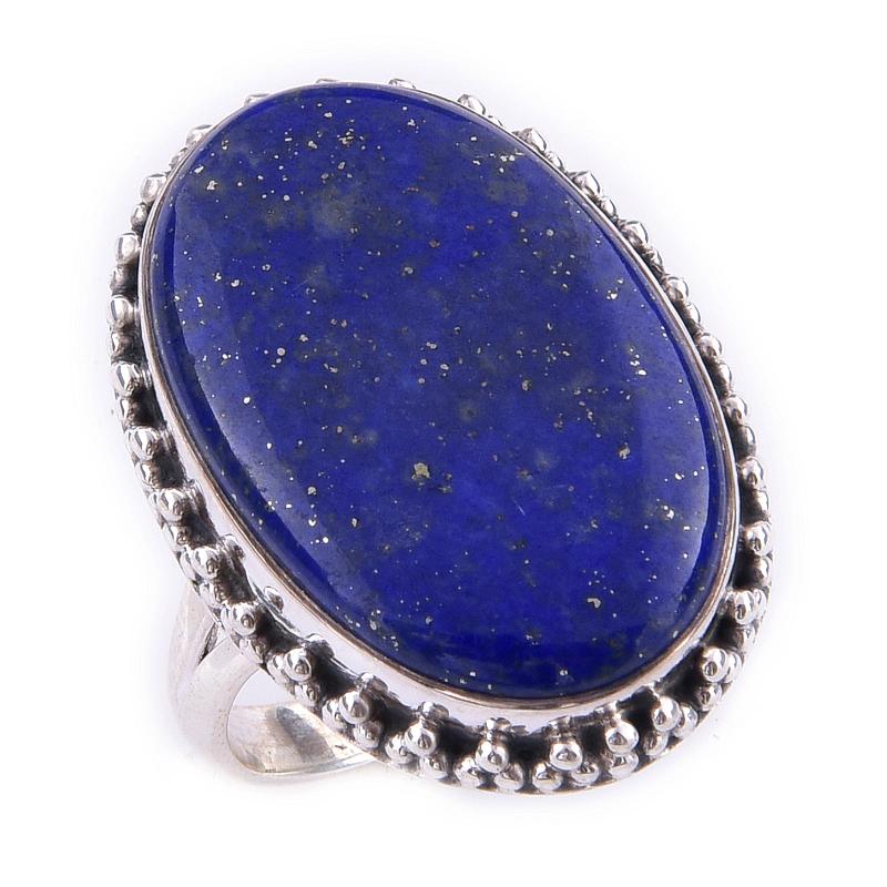 Natural Lapis Lazuli Gemstone Handmade 925 Solid Sterling Silver Ring S.8 I5M36