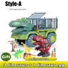 New Children's Car Toy Dinosaurs Transport Car with Dinosaur Large Engineering Vehicle Model Educational Toy Transport Vehicle Toy Boy Girl Gift