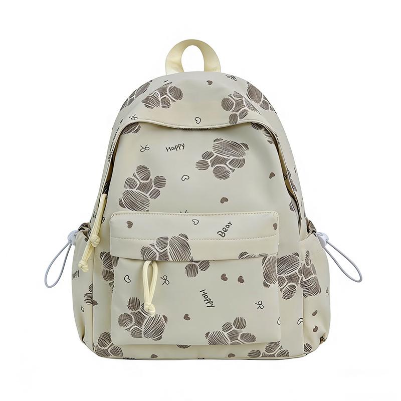 Schoolbag new backpack cute cartoon bear female high value junior high school students primary school bag light travel small backpack
