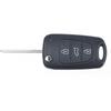 3 Button Flip Key Shell for Hyundai i10 i20 i30 ix20 ix35 Elantra Veloster Tucson and Kia Rio Ceed Picanto Sportage Sorento No Electronics