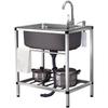 TLXT 304 Stainless Steel Kitchen Sink with Stand
