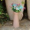 Handicraft Tin Flower Vase Iron Art Coffee Pot Pastoral Flower Bucket Ornament  Outdoor
