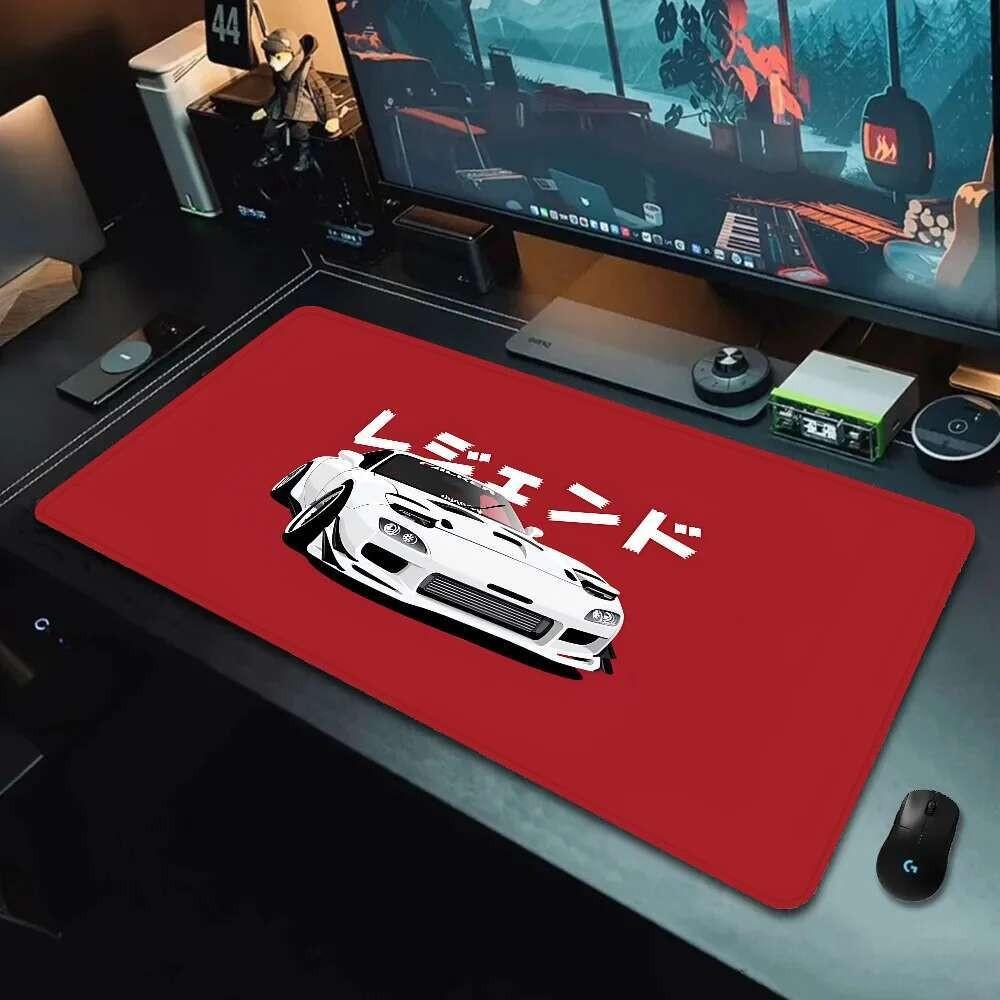 Tokyo JDM Drift Sports Car Nonslip Lockedge Thickened Mouse Pad Oversized Gaming Keyboard Notebook Table Mat