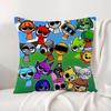 Game Sprunki Cushion Cover Natural Linen Pillowcase Set AllinOne Decor Cushion Cover for Sofa Bedroom Chair
