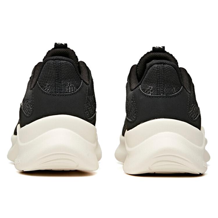 Anta A Shock Comfortable Slip Resistant And Breathable Low top Running Shoes Women's Black White Casual 122035555-1