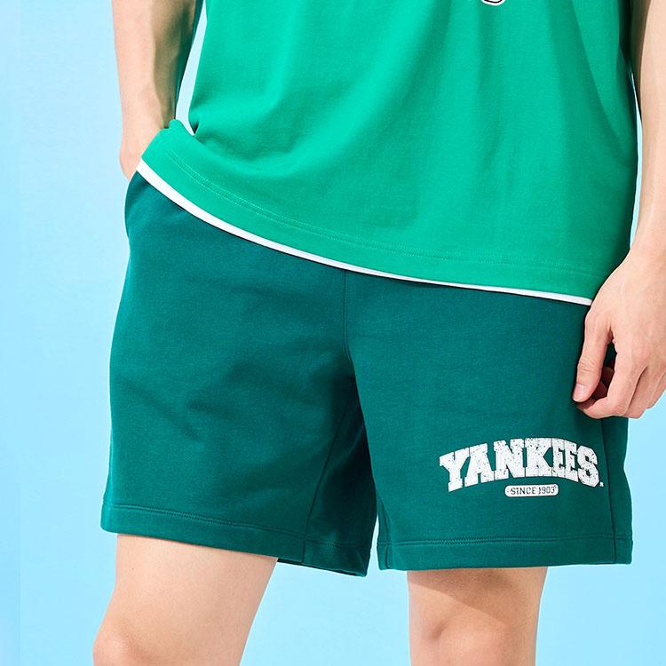 MLB Varsity Logo 5 Piece Shorts NY Letter Print Casual Shorts Unisex 3ASPV0633-50GNP