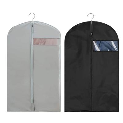 Garment Bag Clothes Dust Bag Clothing Cover PEVA Hanging Storage Bag Waterproof Black Grey Closet Organizer Coat Suit Dress