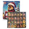 3D Stereoskopisk Flyboks 24 stk Serie Katt Adventskalender Jule Nedtelling