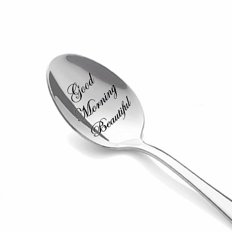 Christmas Wedding Anniversary Valentine's Day Gift Stainless Steel Long Handle Spoon Spoon