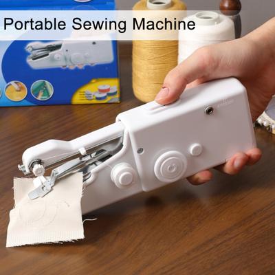 Ruční mini šicí stroj Elektrický šicí stroj se 3 režimy šití Přenosná sada šicího stroje na cesty Domů DIY Řemesla