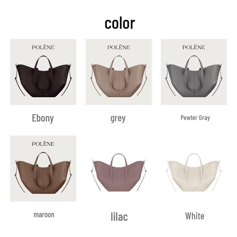 Polen Pollingen Cowhide Bucket Bag - Large Capacity Women's Tote & Handbag for Commuting