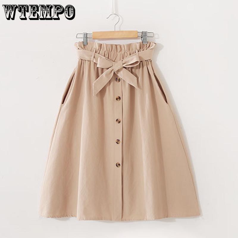 Women's Temperament Long Section High Waist Slim Skirt Elastic Waist Solid Color Skirt Casual Skirt