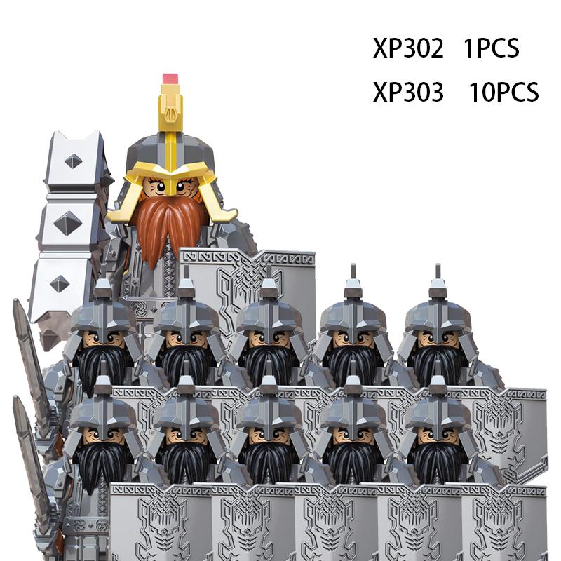 Soldados Élficos Medievais de Rohan Guarda Exército lotr Figuras de Ação Mini Blocos Boneca Montar Blocos de Construção MOC DIY Brinquedos para presentes de criança