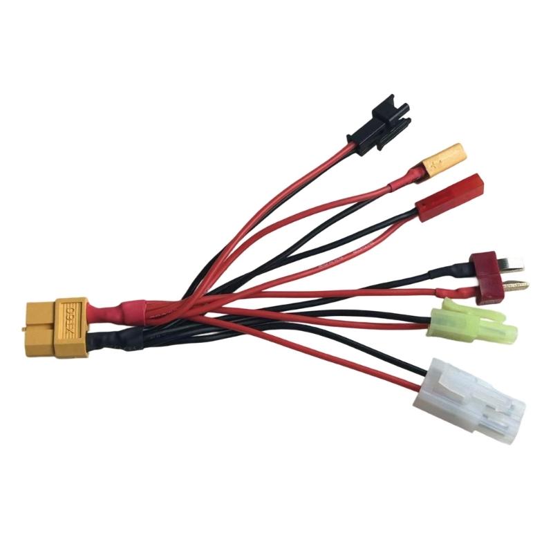 6 Way XT60 Splitter Cable 30Amp Power Distribution For Remote Airplanes Multirotor Battery Systems
