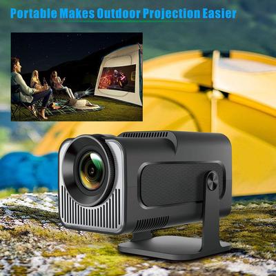 4K Projector HY320 Mini Android Dual Wifi6 BT5.0 720P Portable Home Outdoor Cinema 180° Rotable Smart Projectors Movie