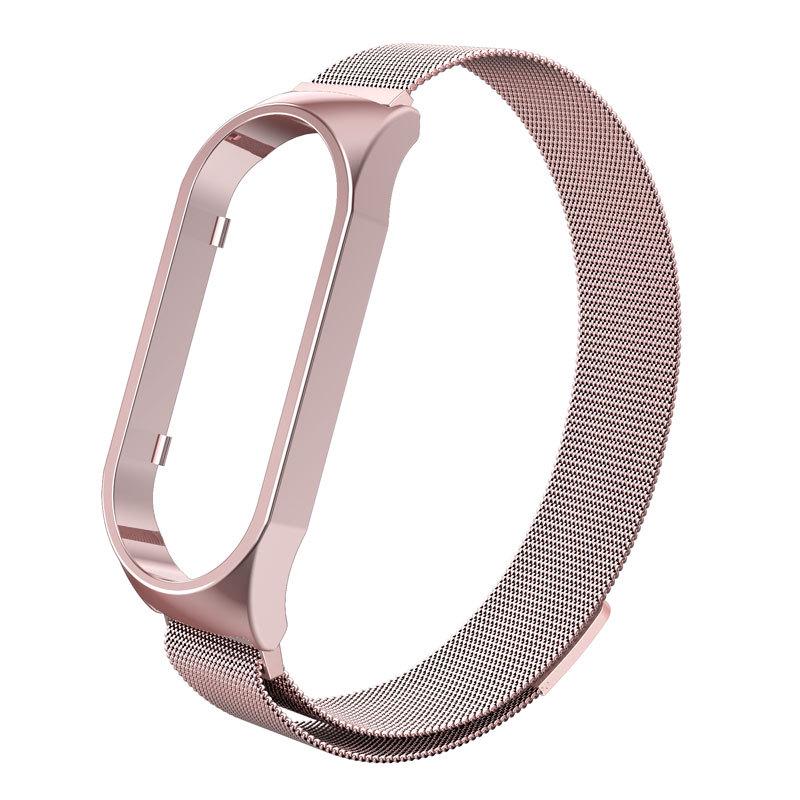 Xiaomi Band 7 Milanese Magnetic Stainless Steel Strap - Adjustable Replacement Wristband