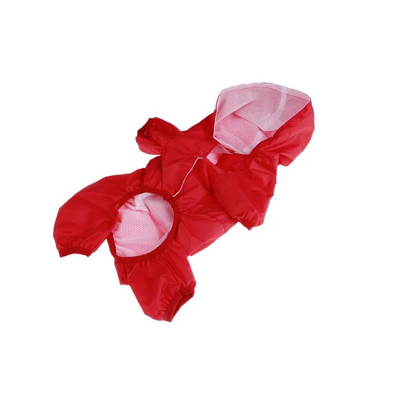 Pet Dog Raincoat Hooded Jumpsuit Waterproof Dog Clothes Puppy Small Dog Rain Coat Jacket Raincoat