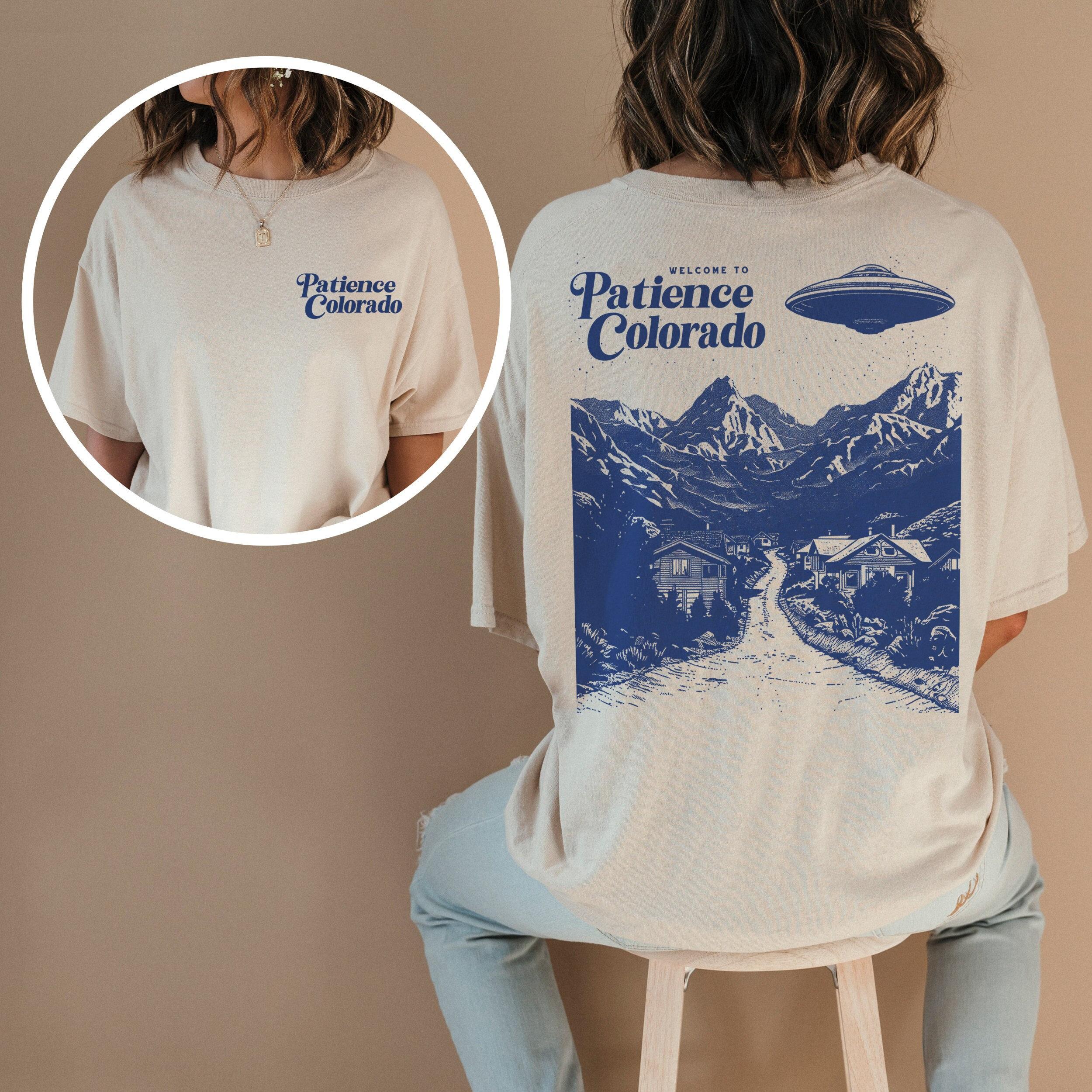 Fun Alien UFO Tshirt Patience Colorado Retro Residents Scifi TV Series Tshirt Loose and Comfortable Printed Tshirt S