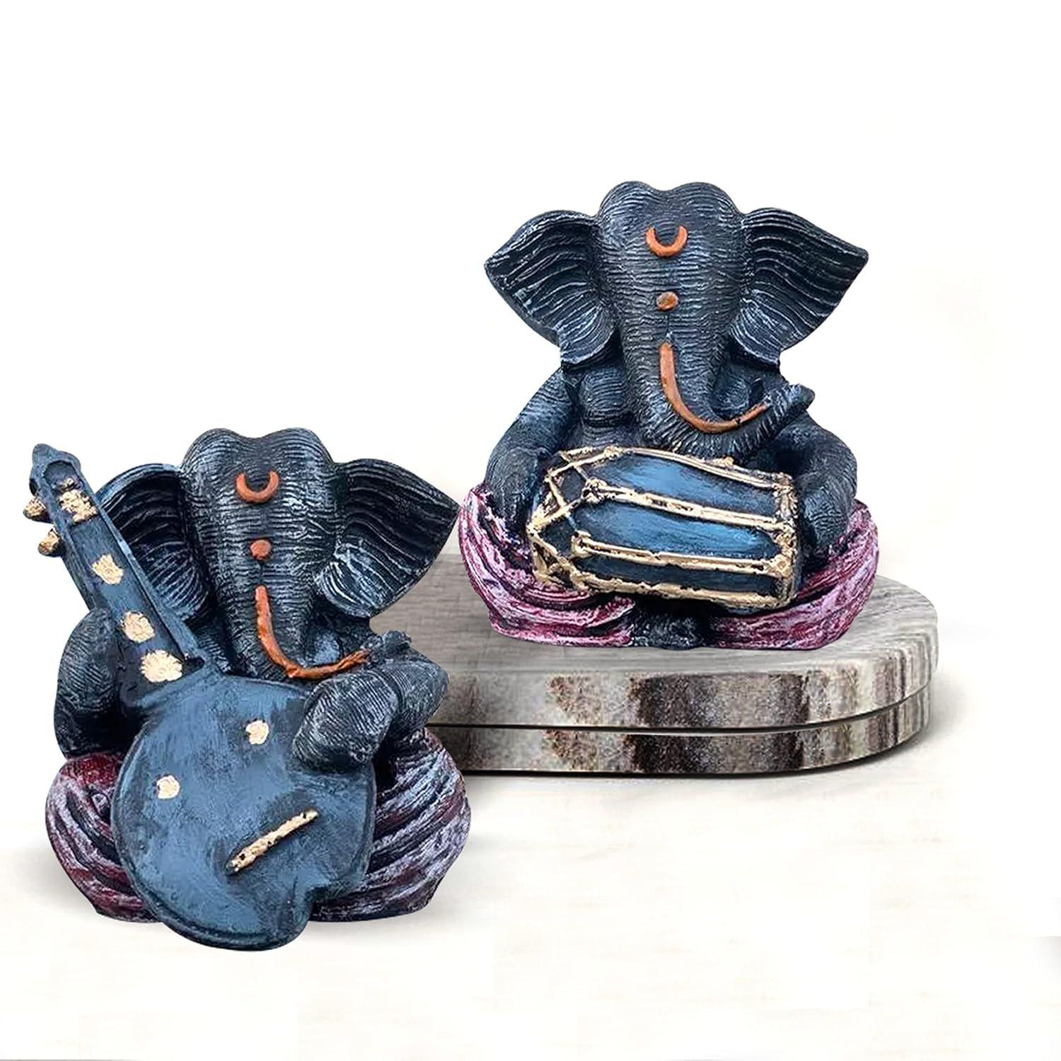 

Красивые статуэтки Ганеши из смолы для домашнего декора (Упаковка из 2 шт.)