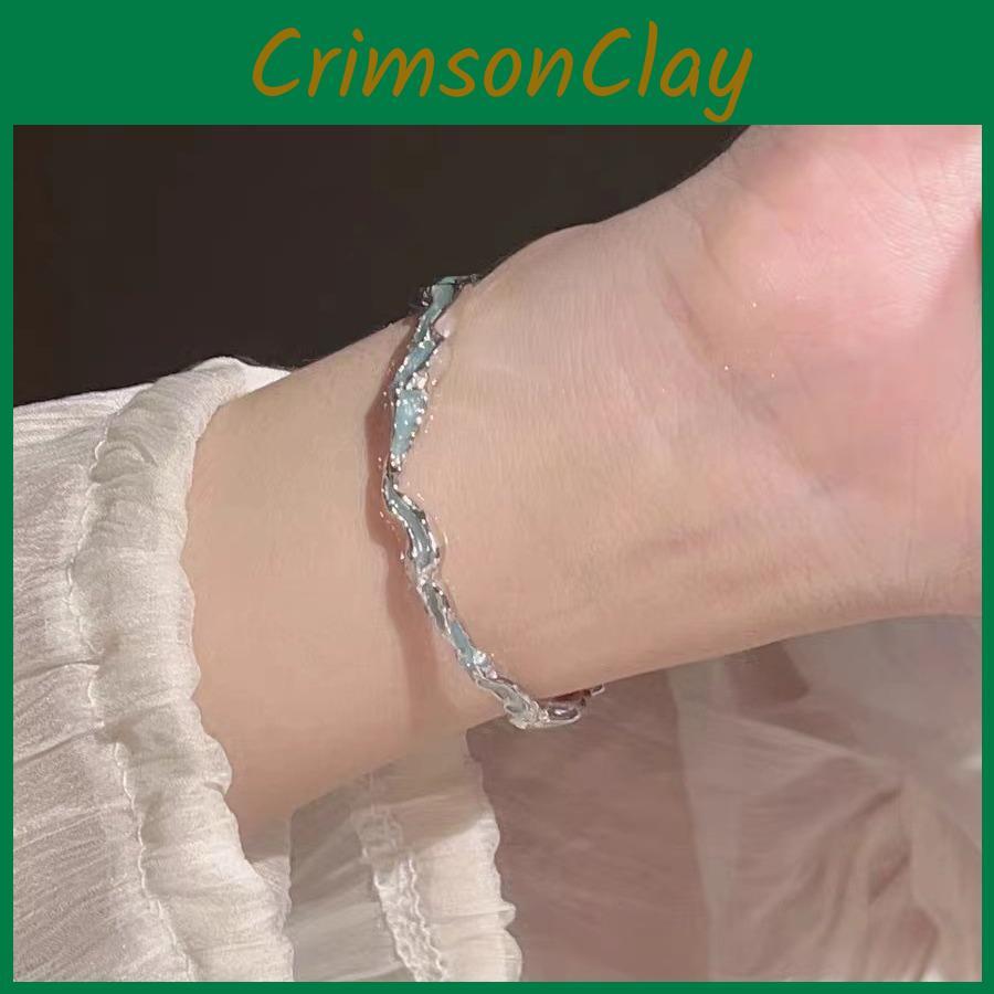 Blue Wave Highend Womens Bracelet Unique Geometric Shape Ideal For Gift Giving
